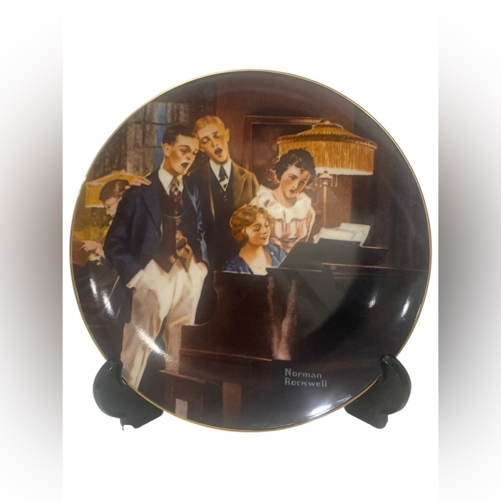 Norman Rockwell 'Close Harmony' Limited Edition Collectors Plate